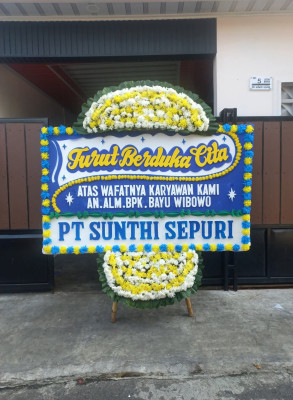 Papan Bunga Duka di Cirendang